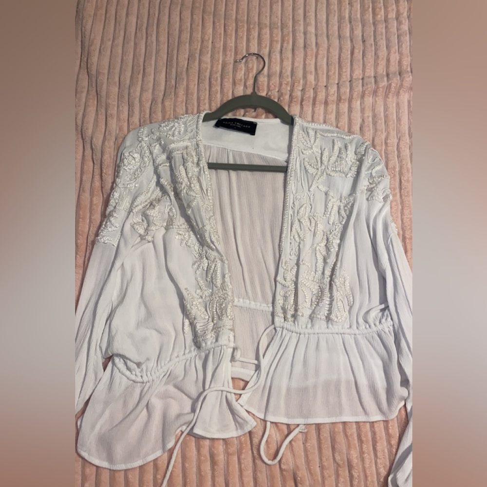 Akira White Tie Top